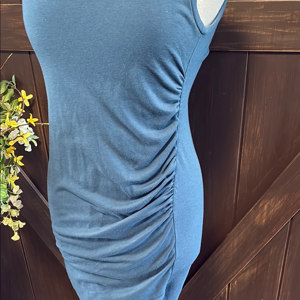 Leith Blue Sheath Mini Dress for Night Out - Picture 3 of 10